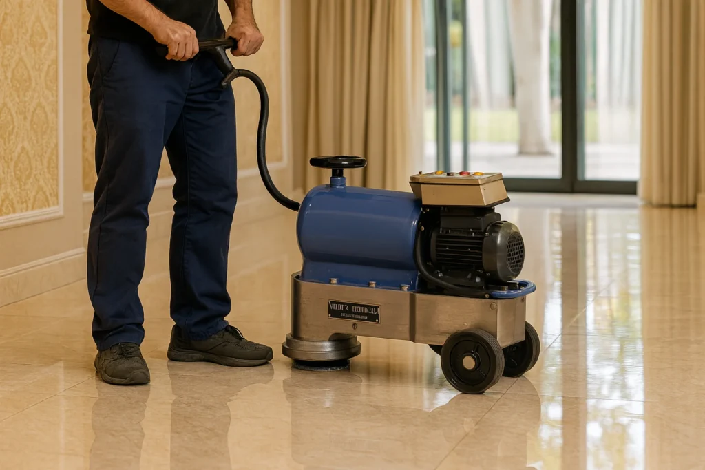 pulido de suelos con maquina en provincia de Valencia