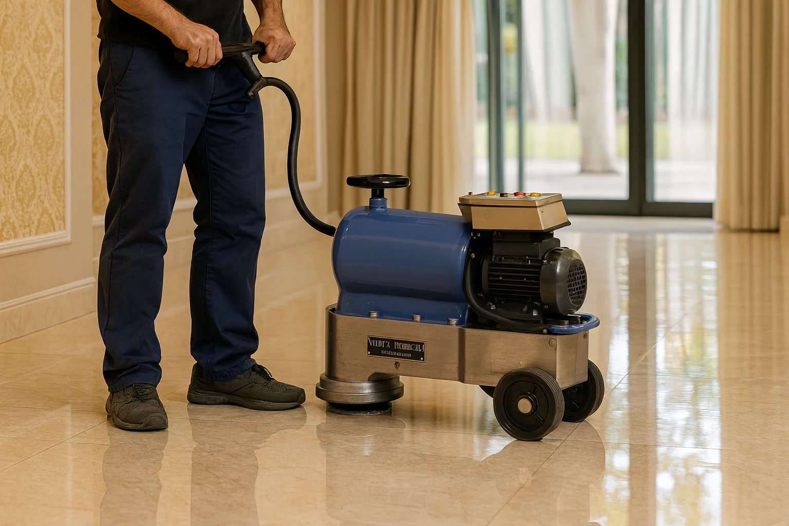 pulido de suelos con maquina en provincia de Valencia