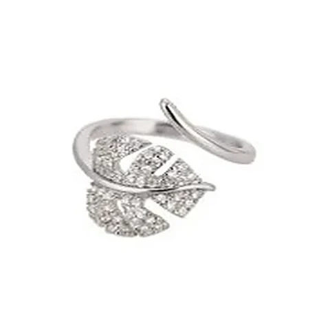 Anillo Leaf plateado