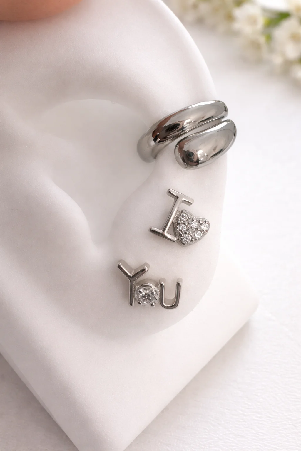 Pendientes Mini Dúo Love - Imagen 2