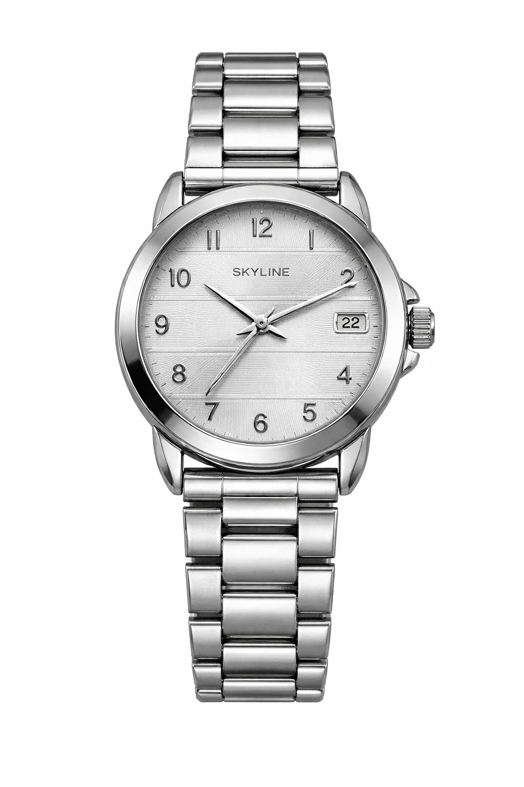 reloj Skyline Línea Steel acero inoxidable mujer fondo blanco