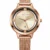 reloj skyline rosé élégance mujer acero inoxidable fondo blanco